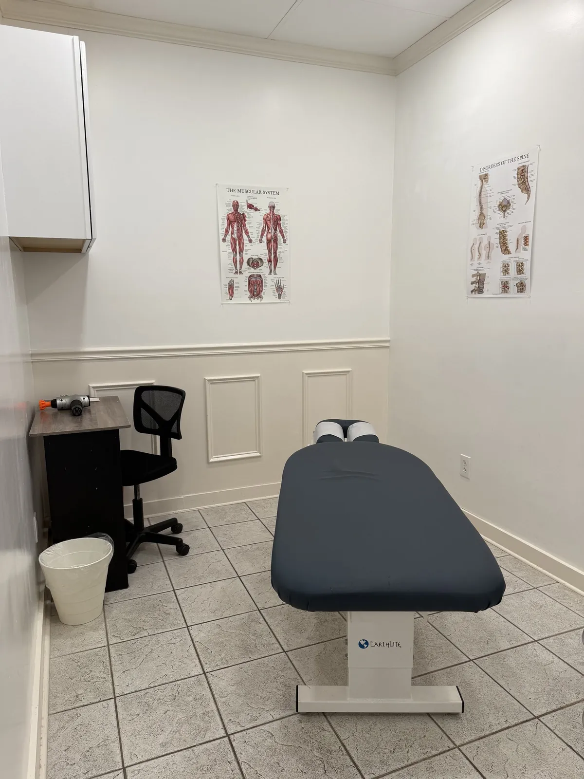 A private treatment room at Fusion Chiropractic: Health and Wellness